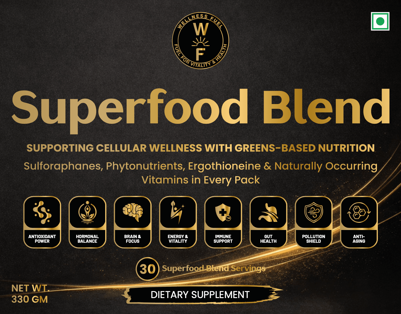 Wellness Fuel Superfood Blend Packaging